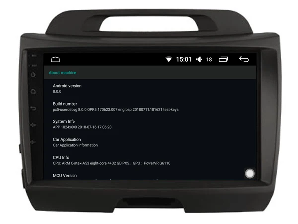 Perfect Octa core android 8.0 4gb ram and 32gb rom ips screen car radio recorder gps navigation system for Kia SPORTAGE 2010 player 5