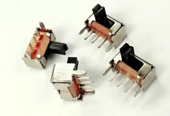 

20pcs Horizontal 3 Pin 2 Position 1P2T SPDT Slide Switch Side Knob Heigth 4.0mm 90 Degree SK12D07VG4 Right angle