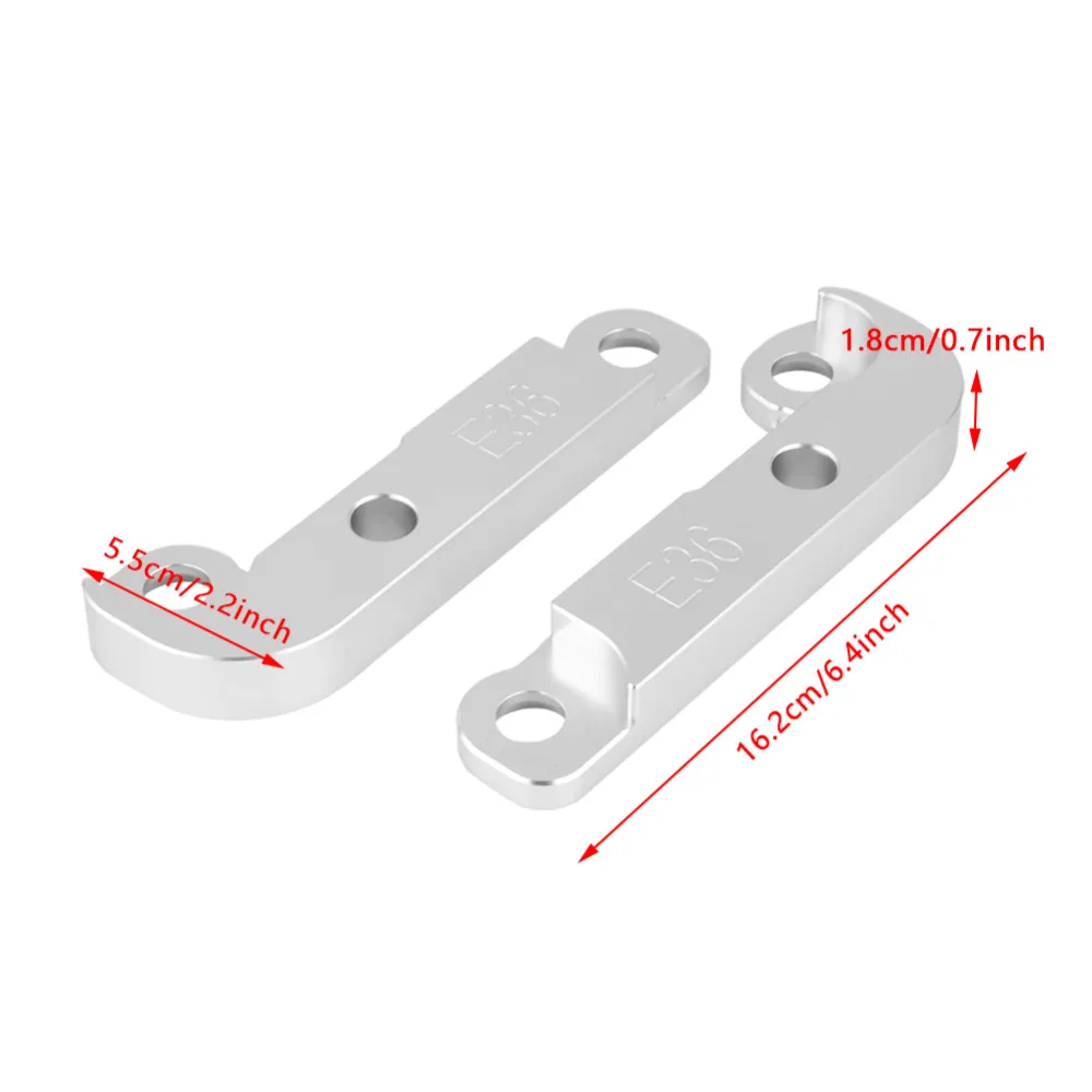 Алюминиевый Мощность настройки смещения замок набор адаптеров для увеличения адаптер Угол поворота около 25%-30% для BWM E36 настройки дрейф Мощность