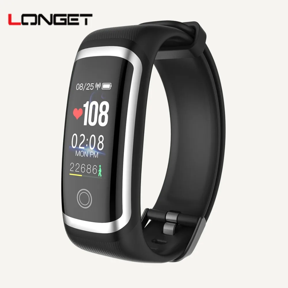 

Longet M4 smart bracelet real-time Heart Rate Monitor + blood pressure PPG ECG fitness tracker Watch intelligent wristband