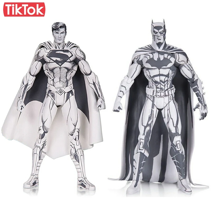 

Comics Sketch Superman Batman Blueline Edition Cartoon Toy Action Figure Model Doll Gift