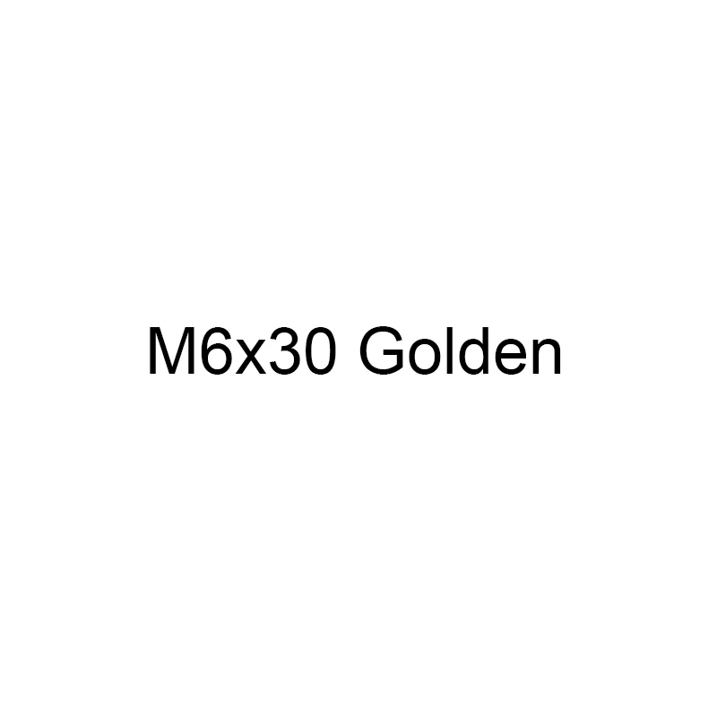M6x30 Golden Риск 1 шт. M6* 30/35/40/50 мм Титан велосипед болт для гарнитуры велосипедный вынос руля Топ Кепки винт для MTB дорожный велосипед M6x30mm M6x35 M6x40 M6x50 - Цвет: M6x30 Golden
