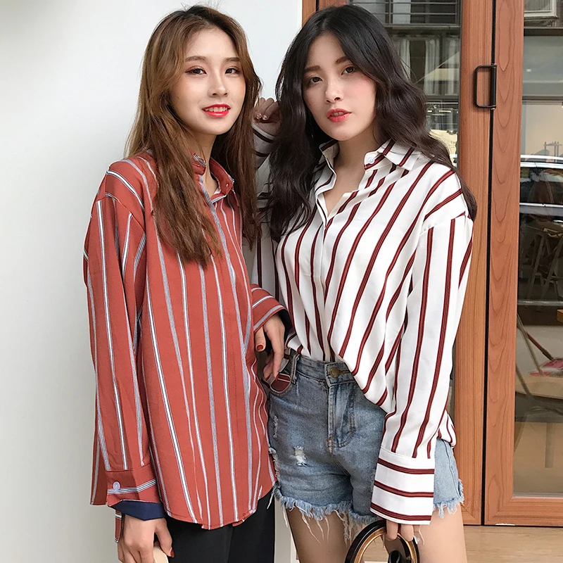 Модные женские блузки 2020 Весна Осень корейский стиль Ulzzang Harajuku винтажная