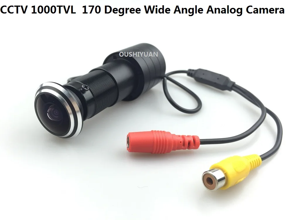 

CCTV HD1000TVL 170 Degree Angle Door Fish Eye Hole Peephole Video Color Camera