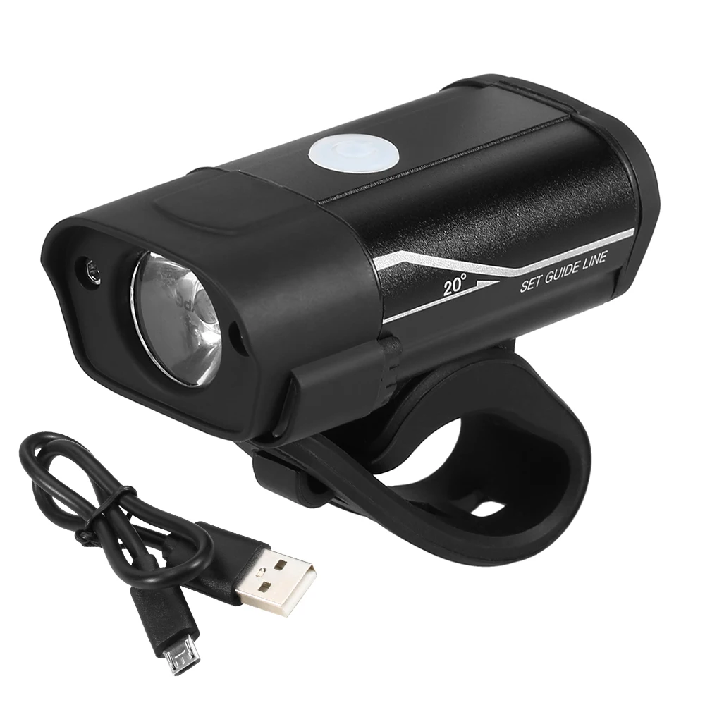 Discount Lumen Bike Light USB Rechargeable Bicycle LED Front Light Handlebar Flashlight MTB Road Cycling Headlight Lamp 19