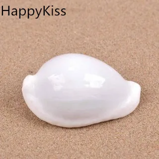 

HappyKiss 1pcs /lot white natural conch seashells fish tank to decorate To stick big conch children toys natural crafts