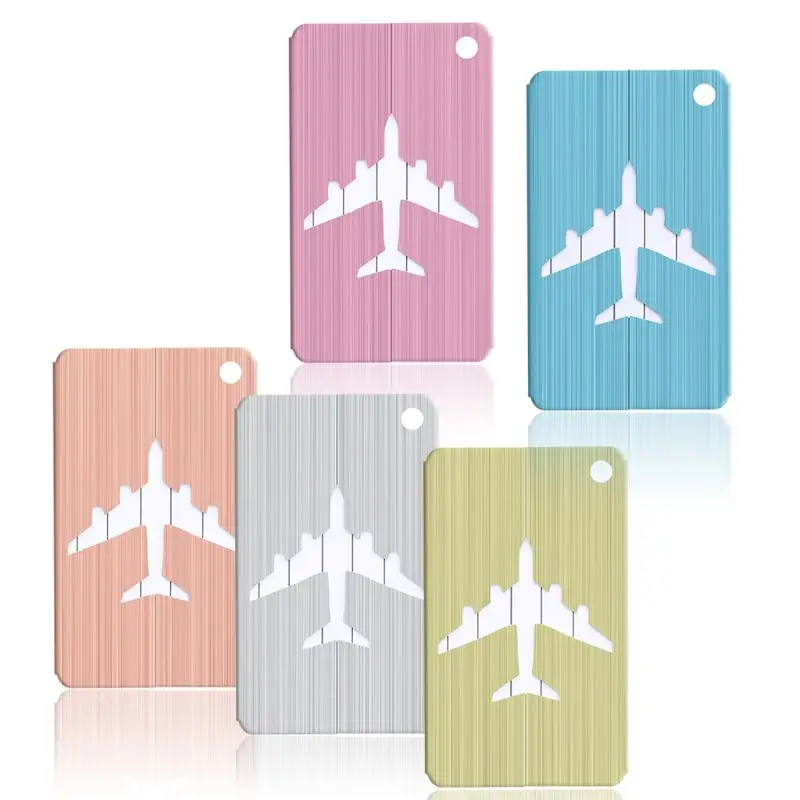 2019 Cute Luggage Tag Aluminum Alloy Air Plane Travel Suitcase Name Address ID Label Address Holder Boarding travel accessories 2019 Cute Luggage Tag Aluminum Alloy Air Plane Travel Suitcase Name Address ID Label Address Holder Boarding travel accessories