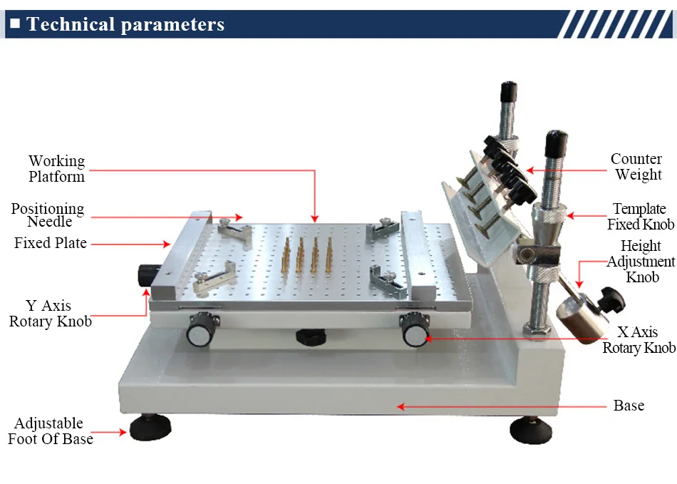 Высокоточный стол для трафаретной печати, экранный стол, работающий для эффективной области 250*400 мм, SMT экранный принтер, печатная машина