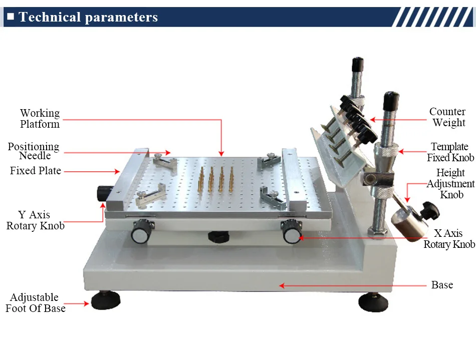 plastic welder stapler High Precise Screen Printing Table,Screen Table Working For The Effective Area 250*400mm,SMT Screen Printer,PCB Printer Machine inverter welder