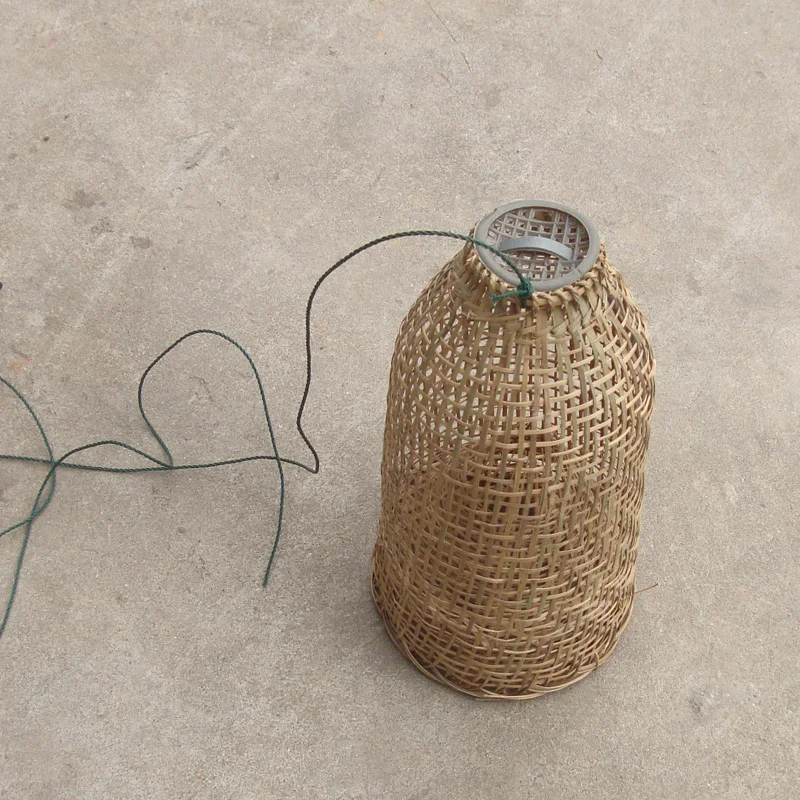 Handmade bamboo basket making new Guanglian fishing round nets