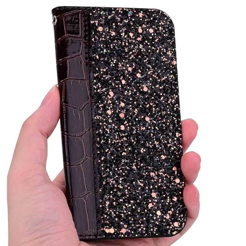 

Rhinestone Bling Lady Phone Bags Cover sFor Nokia 6.1 7 Plus 5.1 2018 Crocodile Leather Case 8.1 7.1 3.1 X6 X7 8 6 5 2017 E11G