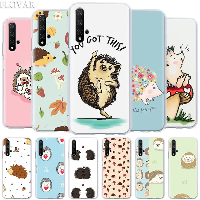 US $1.86 Cartoon Hedgehog Animal Phone Cases for Honor 9 10 Lite 20 Pro 8X 8A 8C 8S Y7 Y9 2019 View 20 Cover