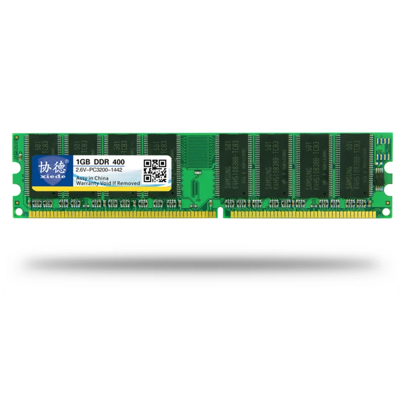 

Wholesale Xiede DDR 400 / PC3200 PC2700 1GB Desktop PC RAM Memory Compatible DDR400 400MHz /333MHz /266MHz Multiple Models