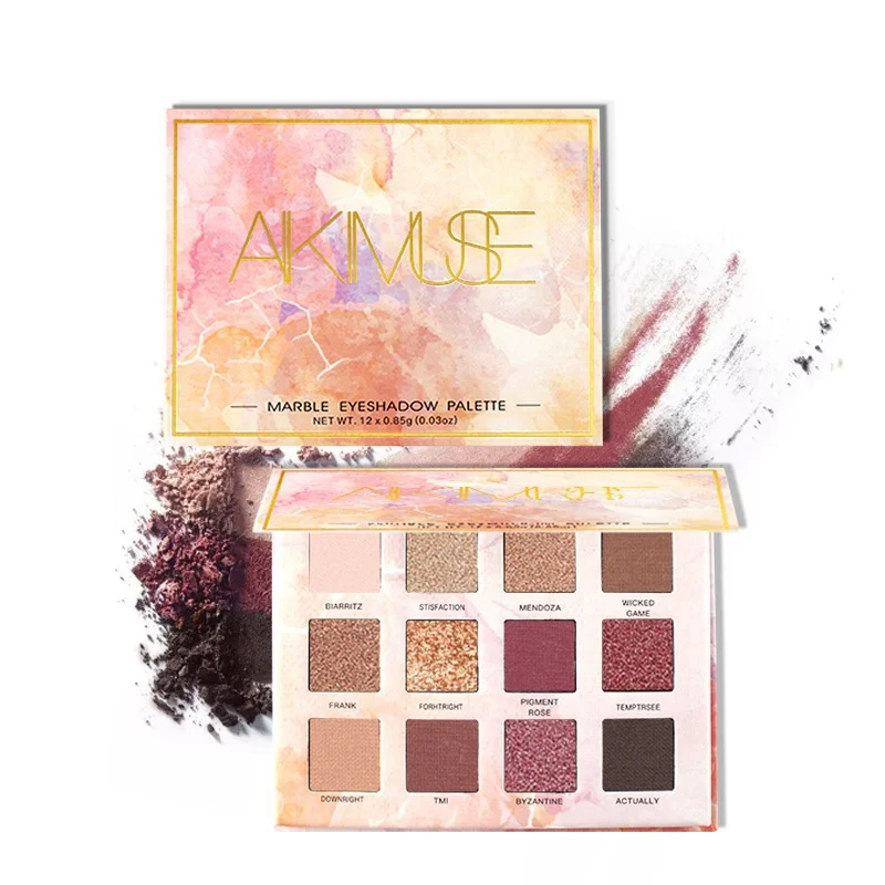 KIMUSE тени для век мраморные водонепроницаемые тени для век легко ...