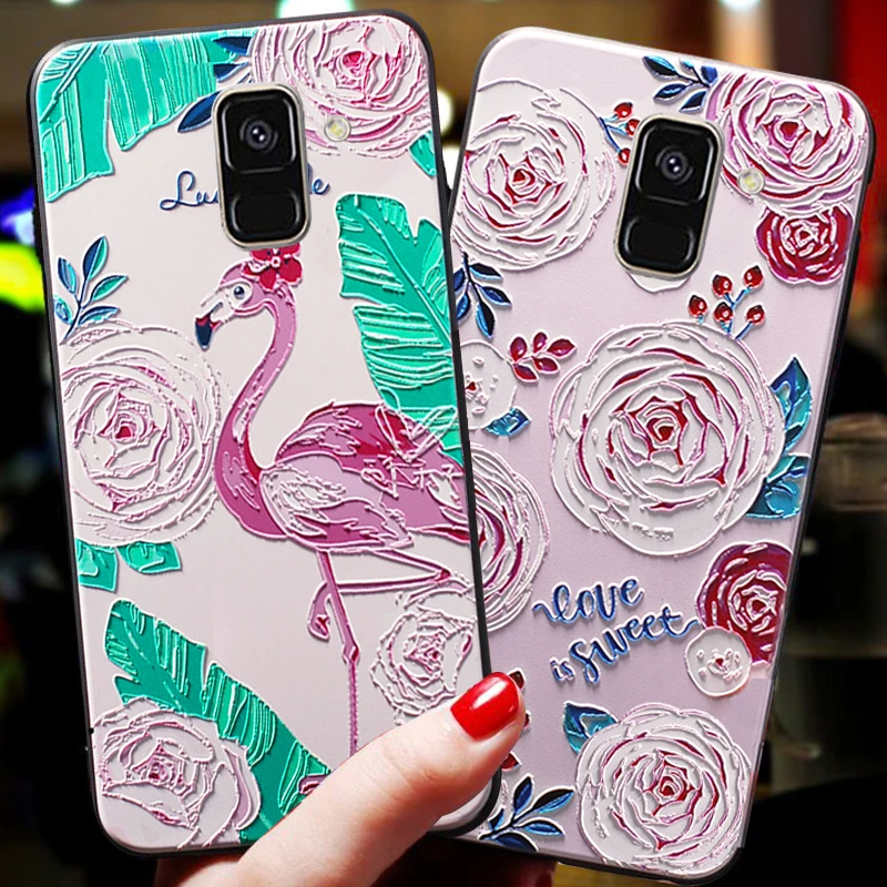 YonLinTan 3D чехол для телефона Samsung galaxy A 8/A8 2018 = A5 на мультяшном силиконовом чехле |