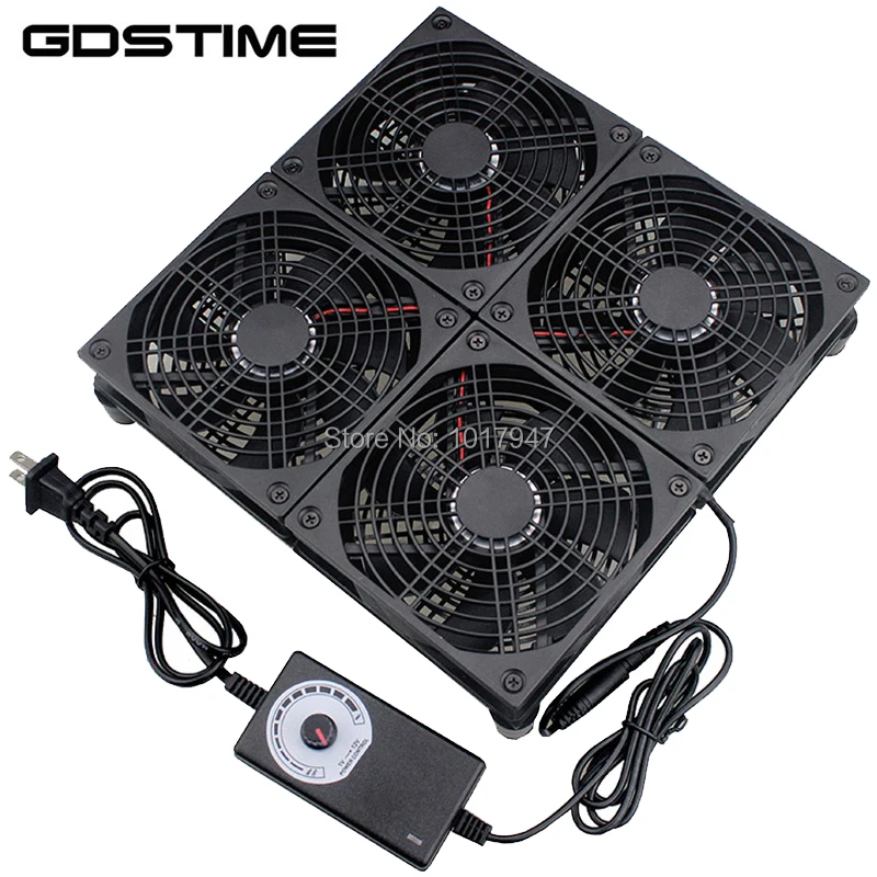 120mm Large Air Volume Silent Fan Speed Controller Fiber Modem Set-top ...
