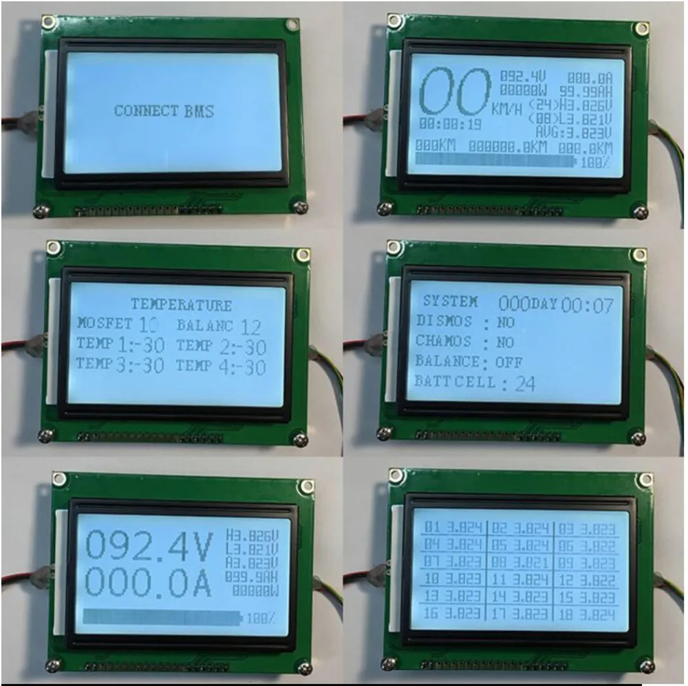 Smart BMS Bluetooth 8S-24S 300A 200A 150A 70A Lithium Battery Protection Board Balance Lipo Li-ion lifepo4 10S 13S 14S 16S 20S