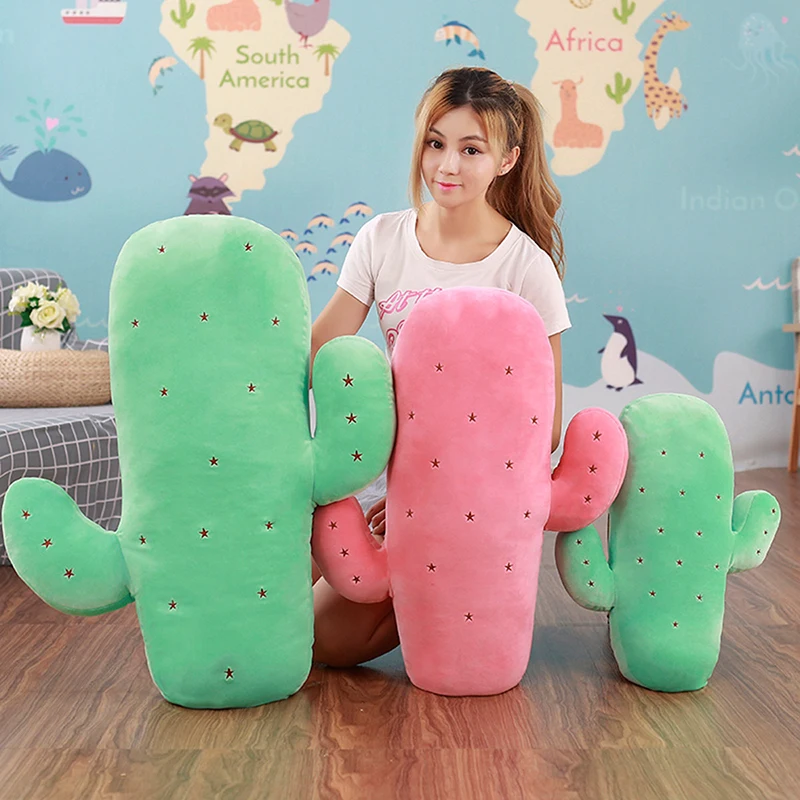 

1Pcs Bed Decorative Candy Pillow Plush Cactus Stuffed Cute Toy Doll Kids Baby Gift Girl Sofa Pillow Simulation Lovely Home Decor