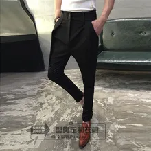 Новинка 27-44 мужская одежда GD стилист волос модные повседневные шаровары большие размеры костюмы