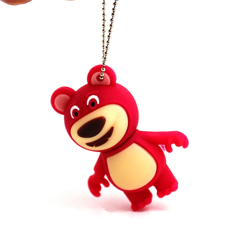 Мультяшный флеш-накопитель История игрушек USB флеш-накопитель Lotso 4GB 8GB клубничный медведь 16G 32GB карта памяти 64GB U диск Pendrive