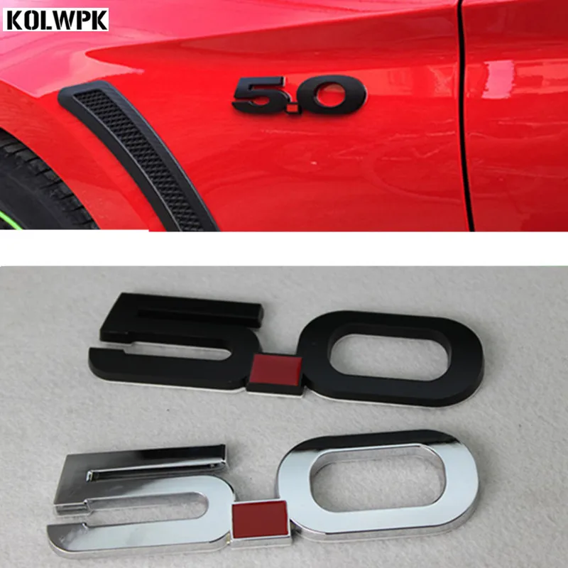 

1pcs Car Sticker Emblem Badge For Ford Mustang GT 5.0 Letter Number Metal Tuning Auto Car Styling Accessories