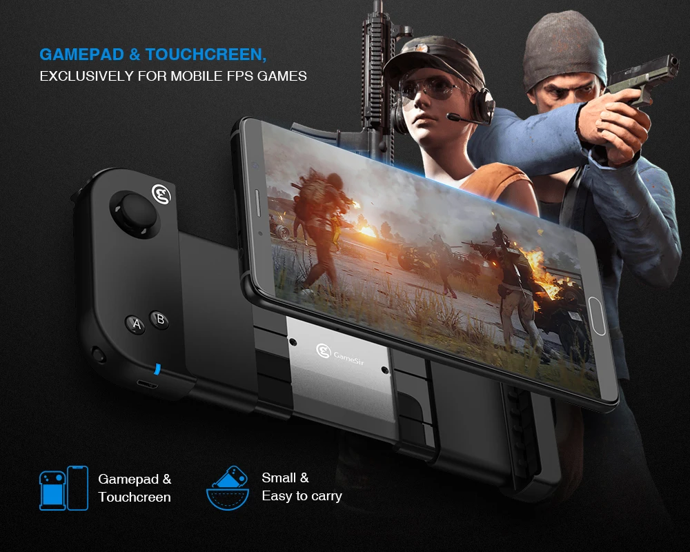 Геймпад GameSir T6 Bluetooth с одной рукой игровой джойстик растягивающийся контроллер