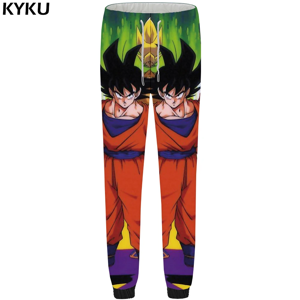 KYKU Dragon Ball Pants Men Goku Hip Hop Trousers Fitness Straight