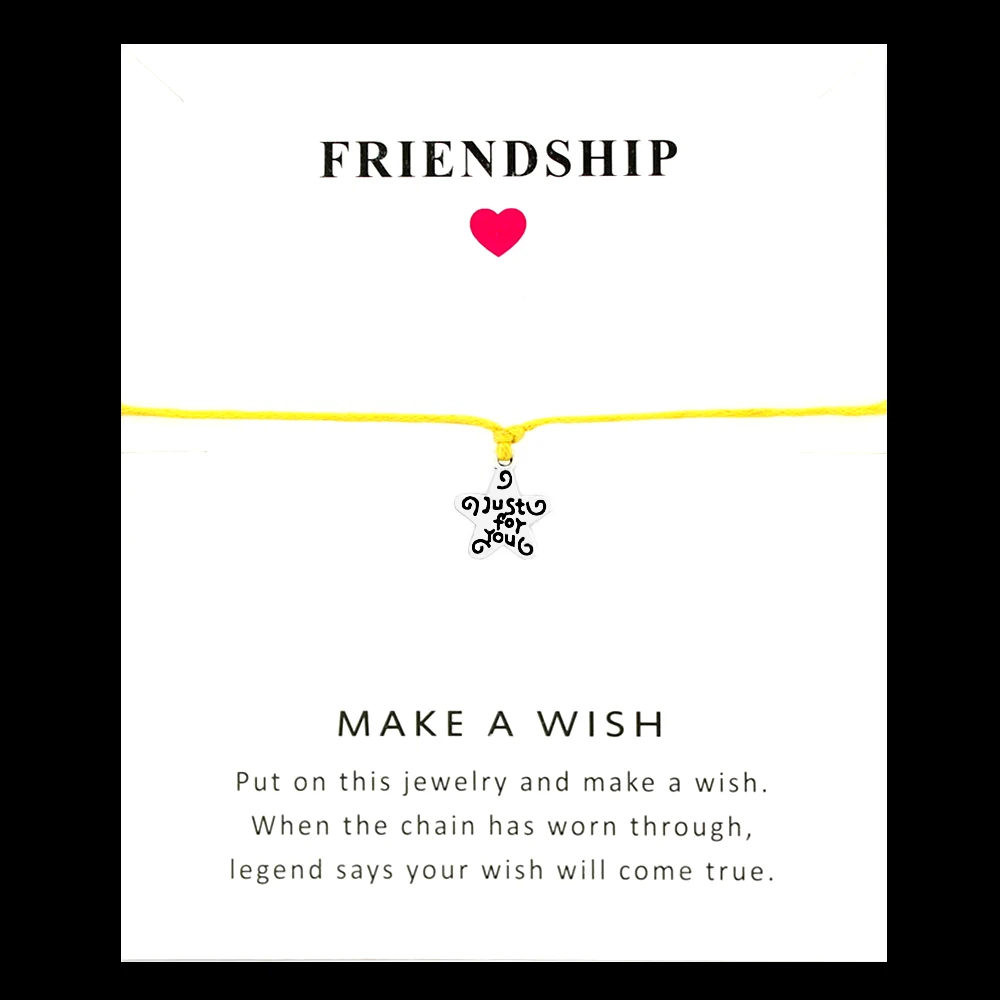 

Star Just for you Charm Bracelets I Love You to the Moon and Back Card Bracelets Women Men Antique Silver Handmade Jewelry Gift