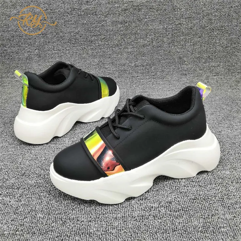 

RY-RELAA women sneakers 2018 leather off white brand shoes womens luxury shoes platform sneakers Spring and summer shoes new