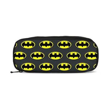 

Bat Man Design Kids Pen Bag Coin Bag Wallet Purse Cosmetic Boys Girls Pencil Pouch Shcool Stationery Case Necessarie