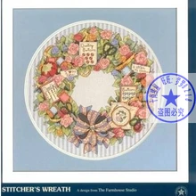 Высокое качество, популярные Счетный Набор для вышивания крестиком, венок, Dim 13616