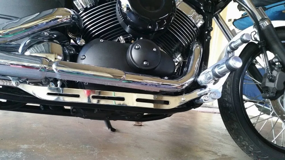Переднее управление BIKINGBOY подножки наборы задних подножек для YAMAHA XVS650 V STAR 1998 2017 16