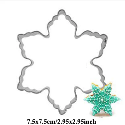 1 шт. Кондитерская reposteria Рождественская Снежинка металлическая форма резак для печенья, мастики инструмент для украшения торта кондитерские изделия Форма для бисквитов - Цвет: 8