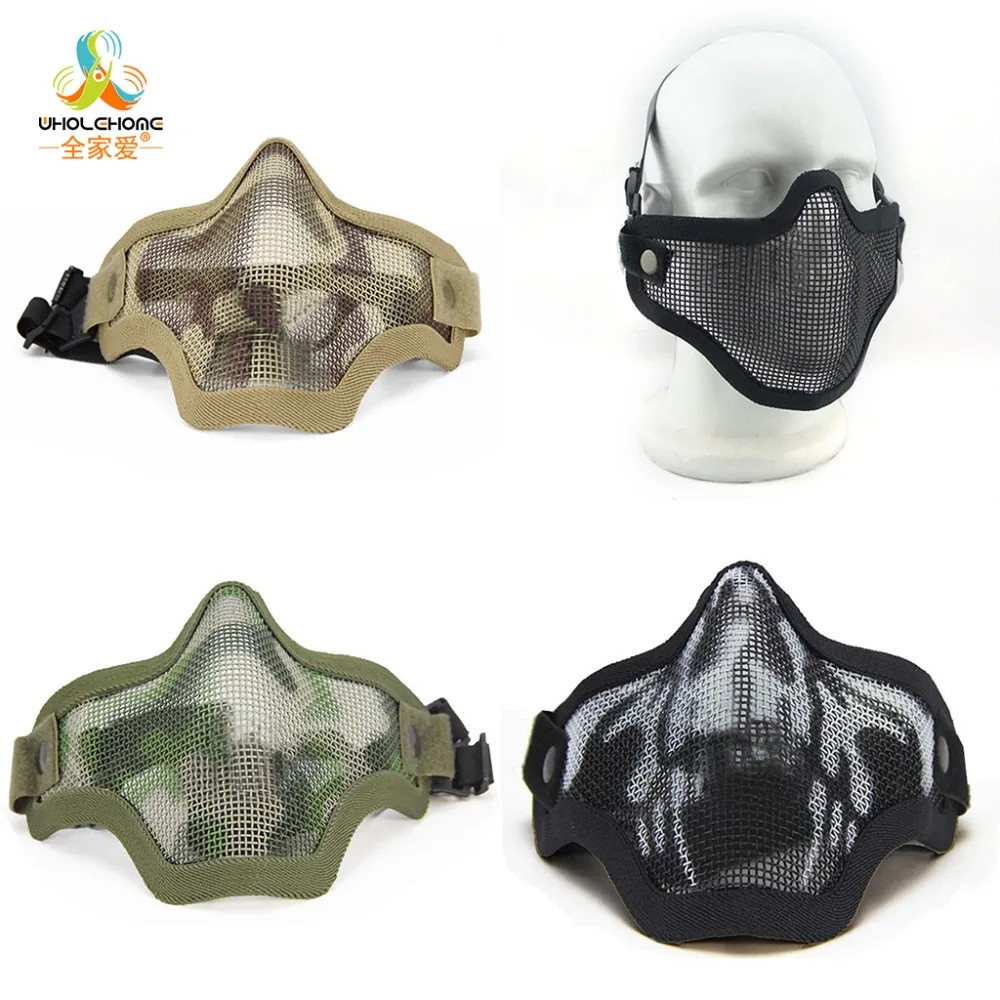 CT Color Tactical CS Steel Wire Mesh Lower Half Face Protective Mask ...