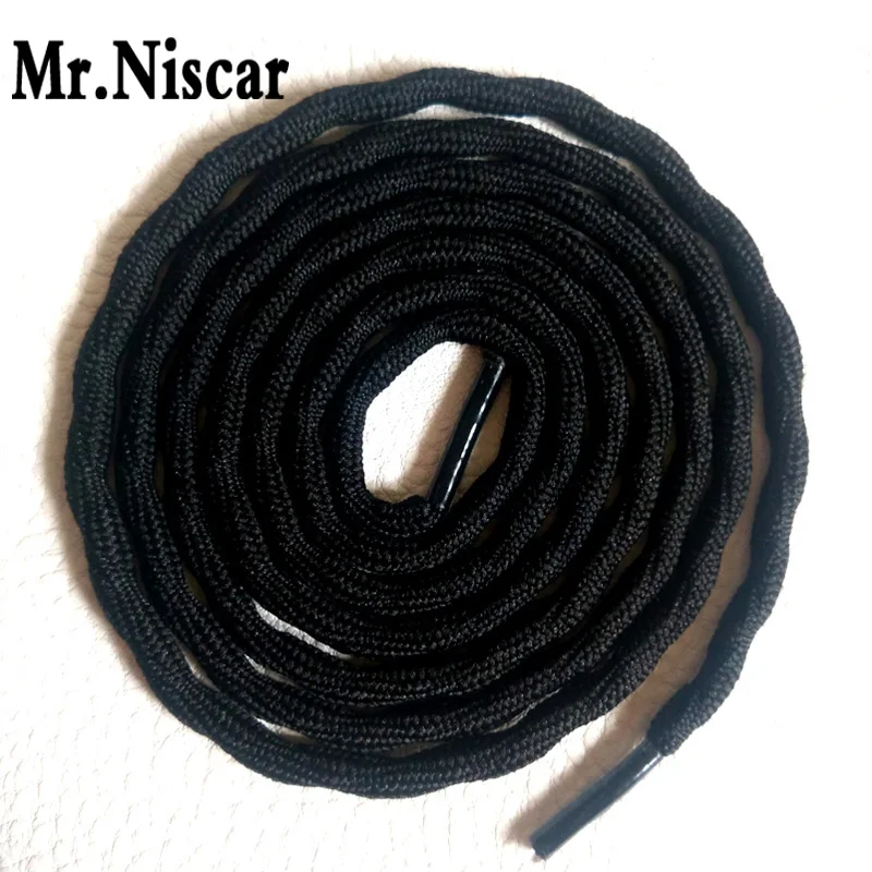 

Mr.Niscar 1 Pair 120cm 140cm 160cm Black Round Shoelace Practical Strong High Quality Mountain Climbing Shoestring Shoelaces