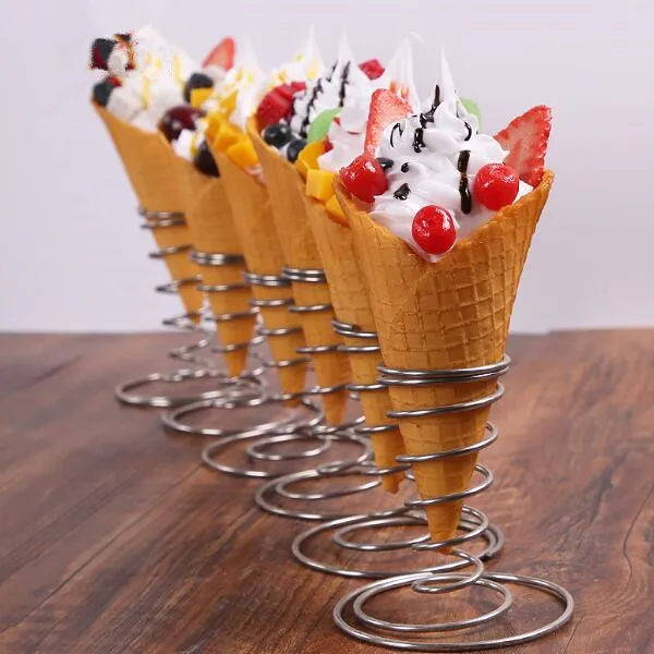 Simulation Ice Cream Cone Model Food Decoration Props Fake Fruit