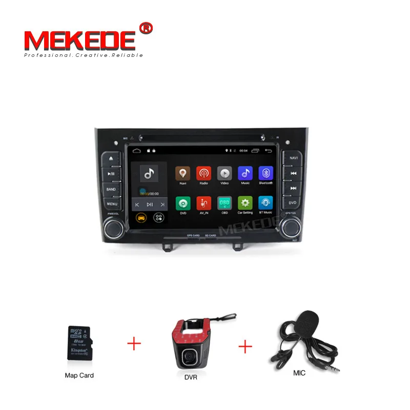 Mekede M518 чистый Android 7,1 dvd-плеер для автомобиля peugeot 308 408 с gps навигацией мультимедиа аудио Радио vedio 4G wifi BT - Цвет: add dvr