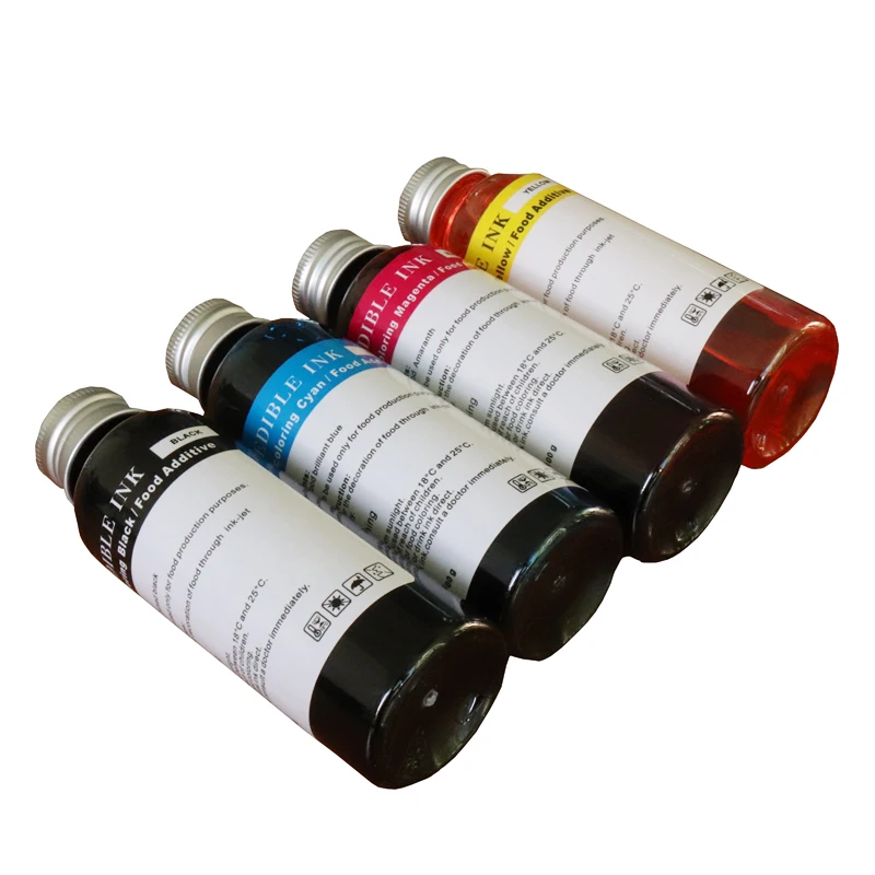 4*100 мл съедобные чернила Новые 4 цвета (CMYK) для canon epson настольный струйный принтер