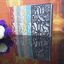 С Днем Рождения Почтовые открытки поздравительные подарочные карты пустой Бумага 3D ручной работы Pop up лазерная резка vintage Приглашения Пользовательские 10 шт. 5ZH11