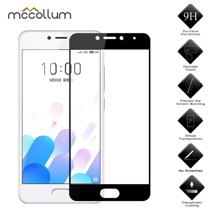 

Full Cover Tempered Glass For Meizu M3 Mini Screen Protector On M3 Max M5 M6 Note Meilan 5C A5 M3E M2E S6 M6S Protective Glass