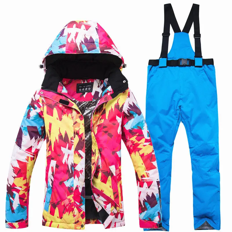 

Professional Ski Suit Women Snowboarding Sets Snowboard Winter Sportswear Snow Clothing Skiing Suit New Ski Jackets and Pants