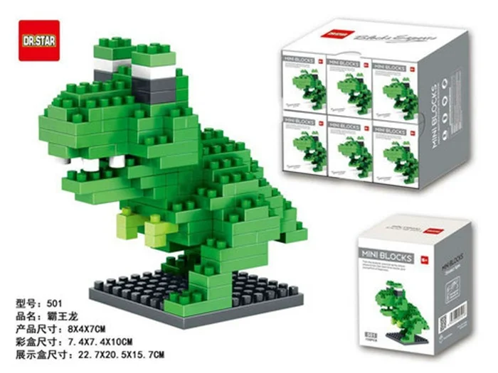 Wholesale DR STAR Dinosaur Blocks Mini Blocks Asse...
