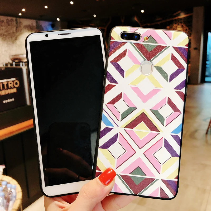 KEFO Fashion 3D Relief Lattice Case For Iphone X 10 8Plus Soft TPU Back Cover For Iphone 5S SE 6 6S 6SPlus 7 8 Plus Coque Capa   (8)