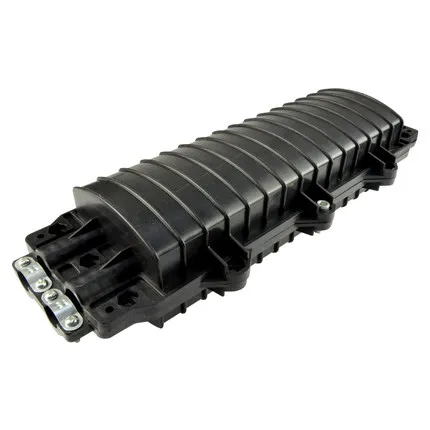 2pcs 24 Core Optical Fiber Splice Box-2 in and 2 out-Waterproof small D type Optical Fiber Joint Box