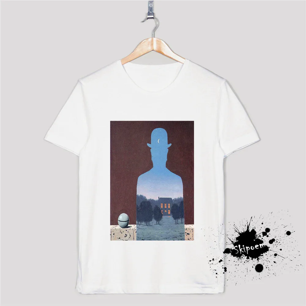 

Skipoem Funny Tshirt Women Modern Surreal Art Cotton O Neck T Shirt Plus Size Short Sleeve Brand Female T-Shirt Femme