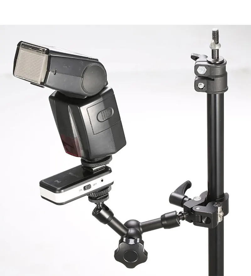 7 Inch Adjustable Friction Articulating Magic Arm + Small Super Clamp Crab Clip for DSLR LCD Monitor LED Light Camera Accessories (9)