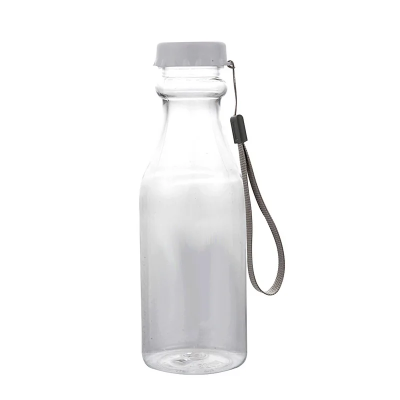 Hoomall 550 мл пластиковые спортивные бутылки для воды герметичные Йога Тренажерный Зал Фитнес шейкер бутылка небьющаяся бутылка для воды подходит для детей - Цвет: Transparent White