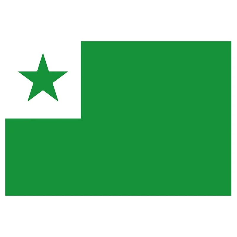 Free Shipping  xvggdg    Polyester Flag 3x5ft   Esperanto Flag 150X90CM Banner 100D Polyester Custom flag 3x5ft cummins flag polyester printed car banner for decor