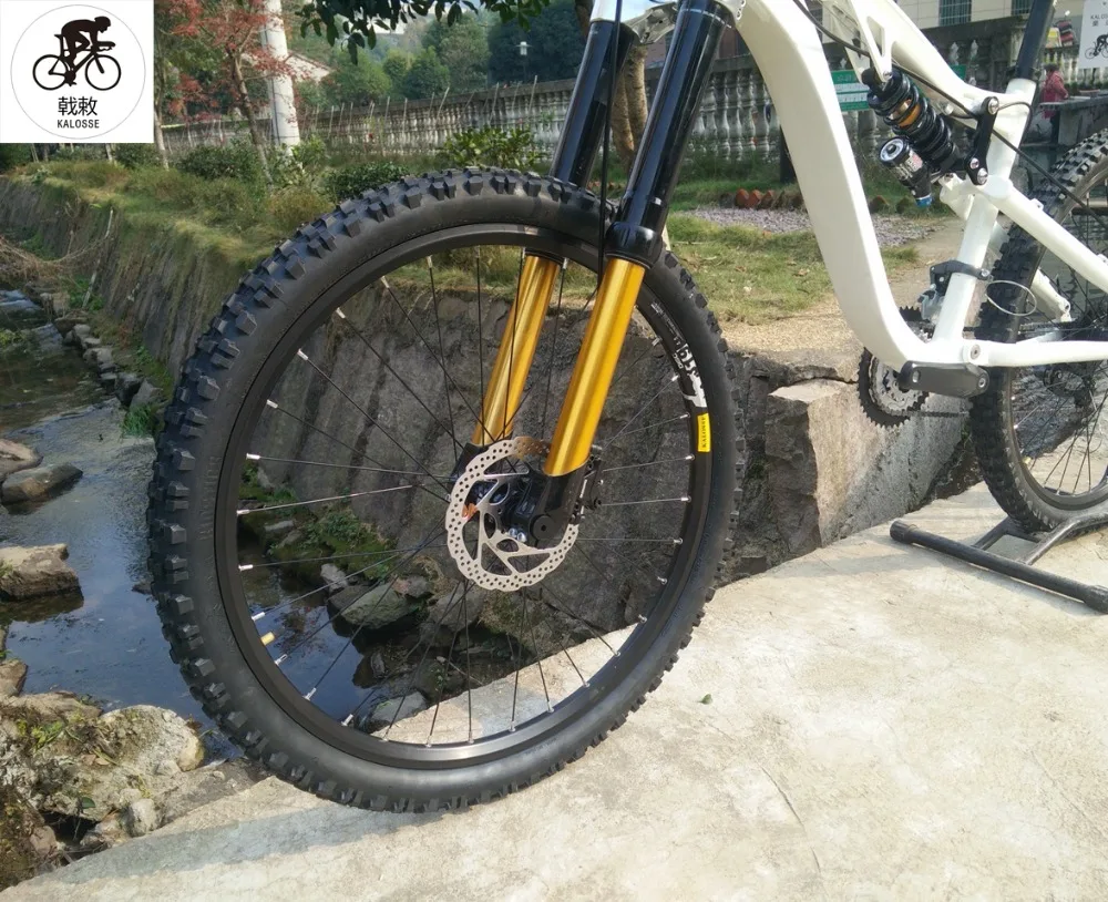 Top Kalosse M370   20X110mm  Full suspension bike   DH,/AM/FR  alloy  190mm travel ,26*2.35inch   27 speed 2