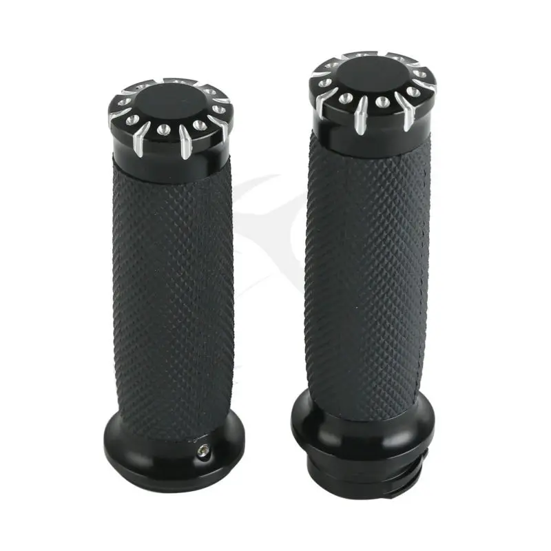 

Hand Grips Handlebar For 1" 25mm Motorcycle For Harley Honda Suzuki Kawasaki Yamaha